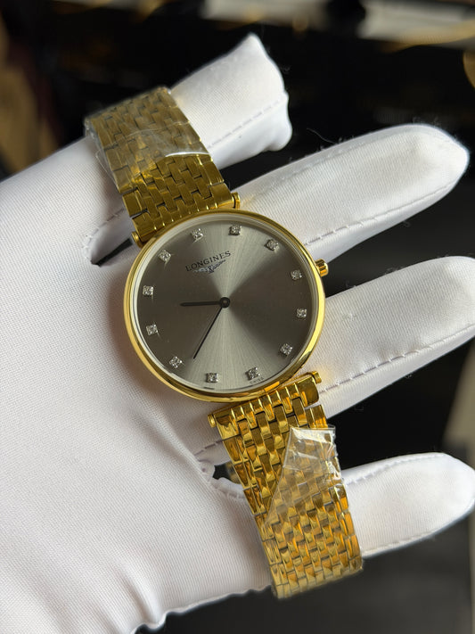 Yellow Gold with Grey Dial.