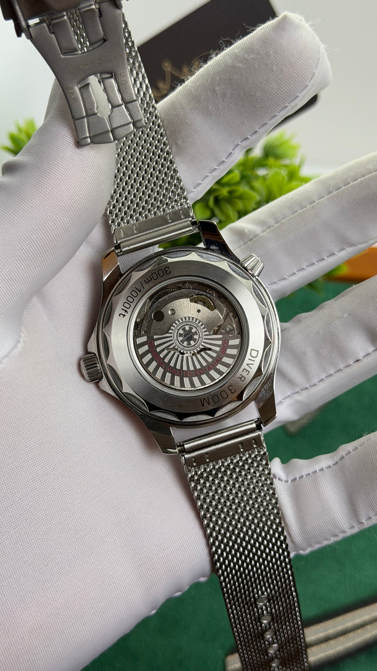 Silver with Blue Dial.