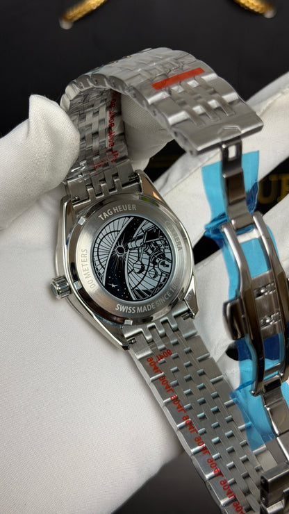 Silver with White Dial.