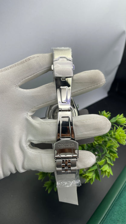 Silver with Maroon dial🔥