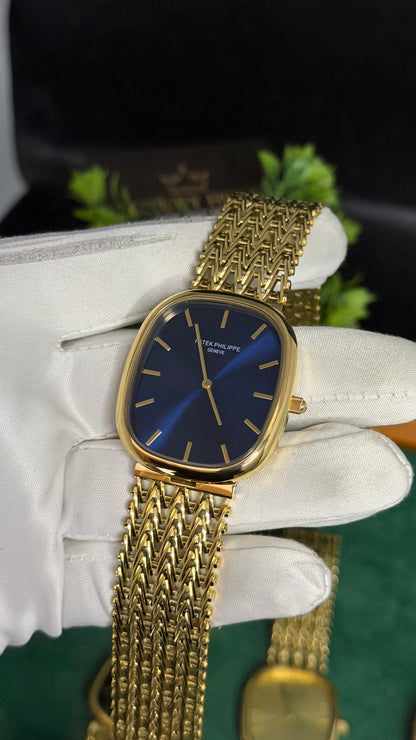 Yellow Gold with Blue Dial (M NO:201)