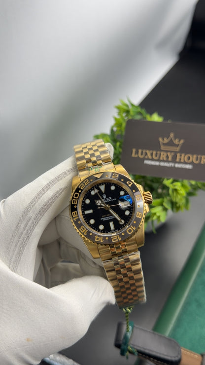 Yellow Gold with black dial🔥