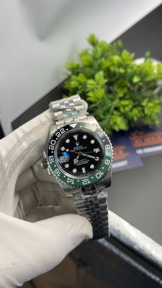 Silver with Black dial🔥