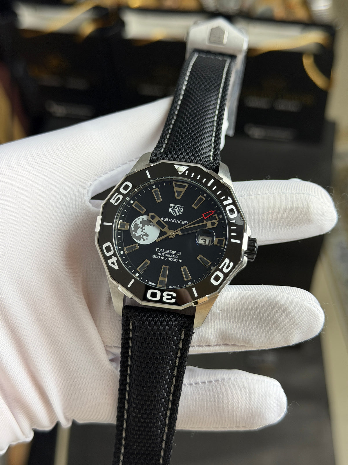 Silver with Black Dial.