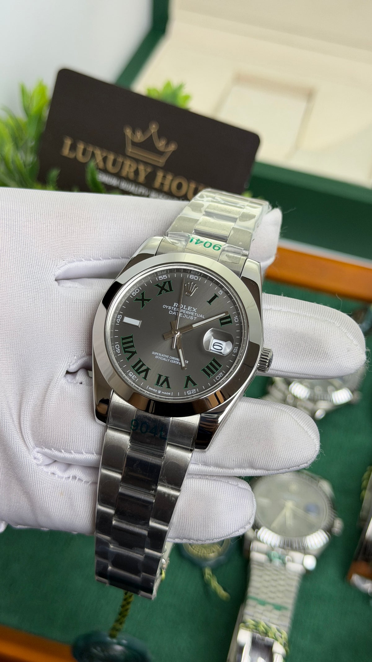 Silver with Grey Dial.