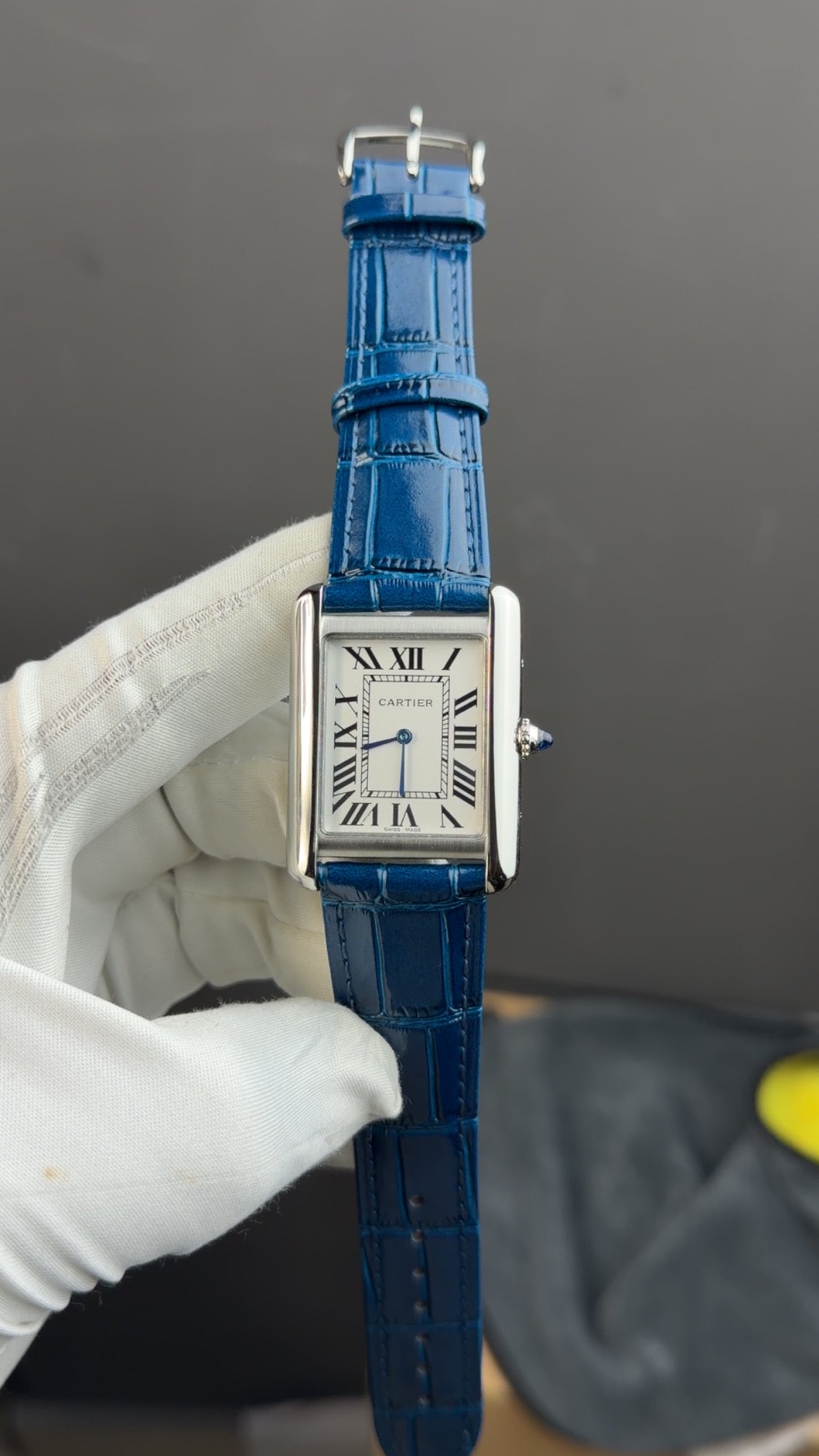 Silver with blue strap🔥