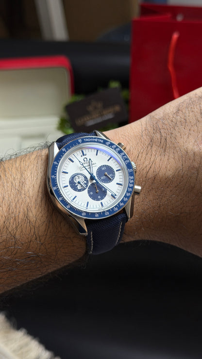 Silver with White Dial.