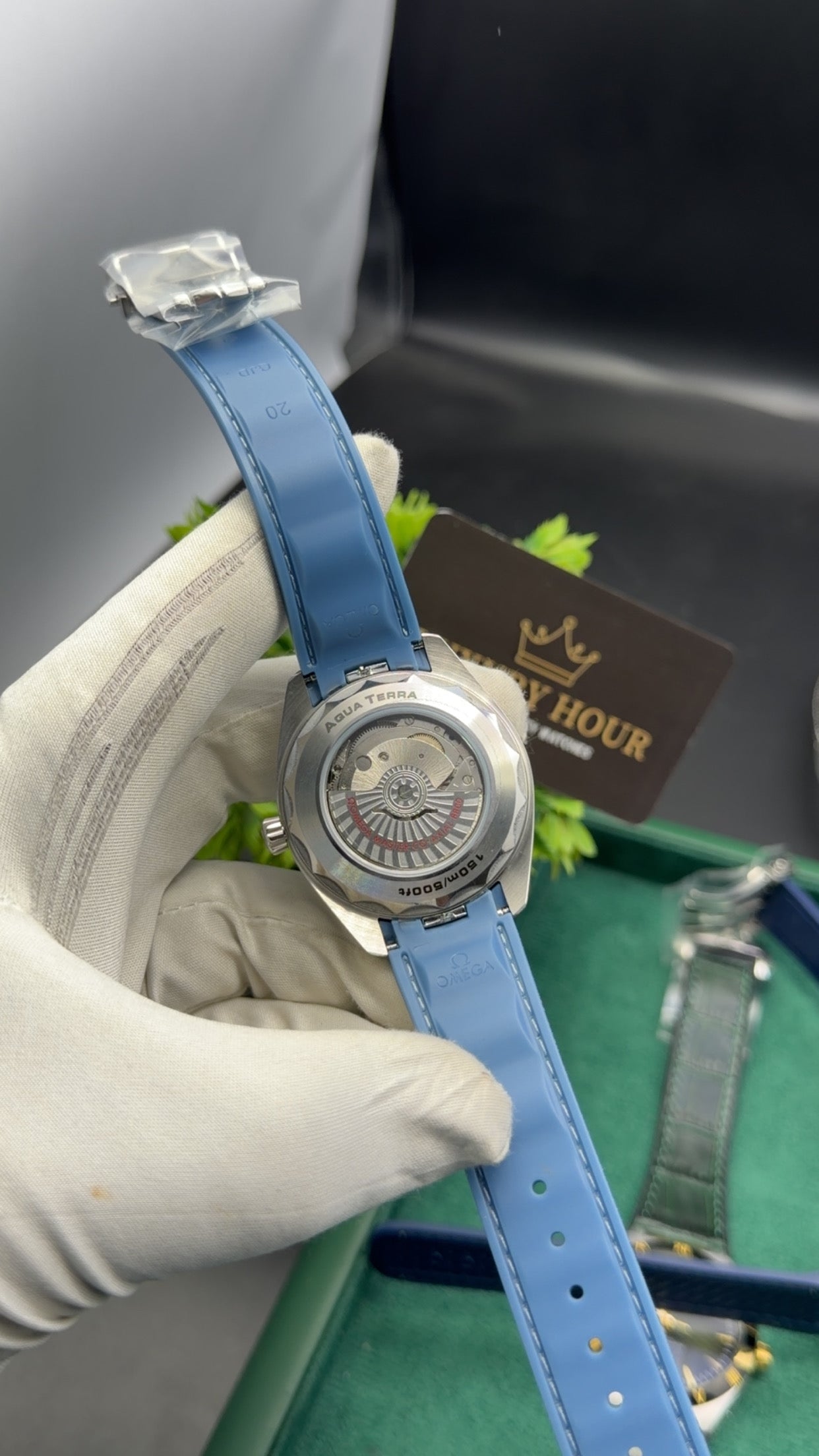 Silver with Blue Dial 🔥