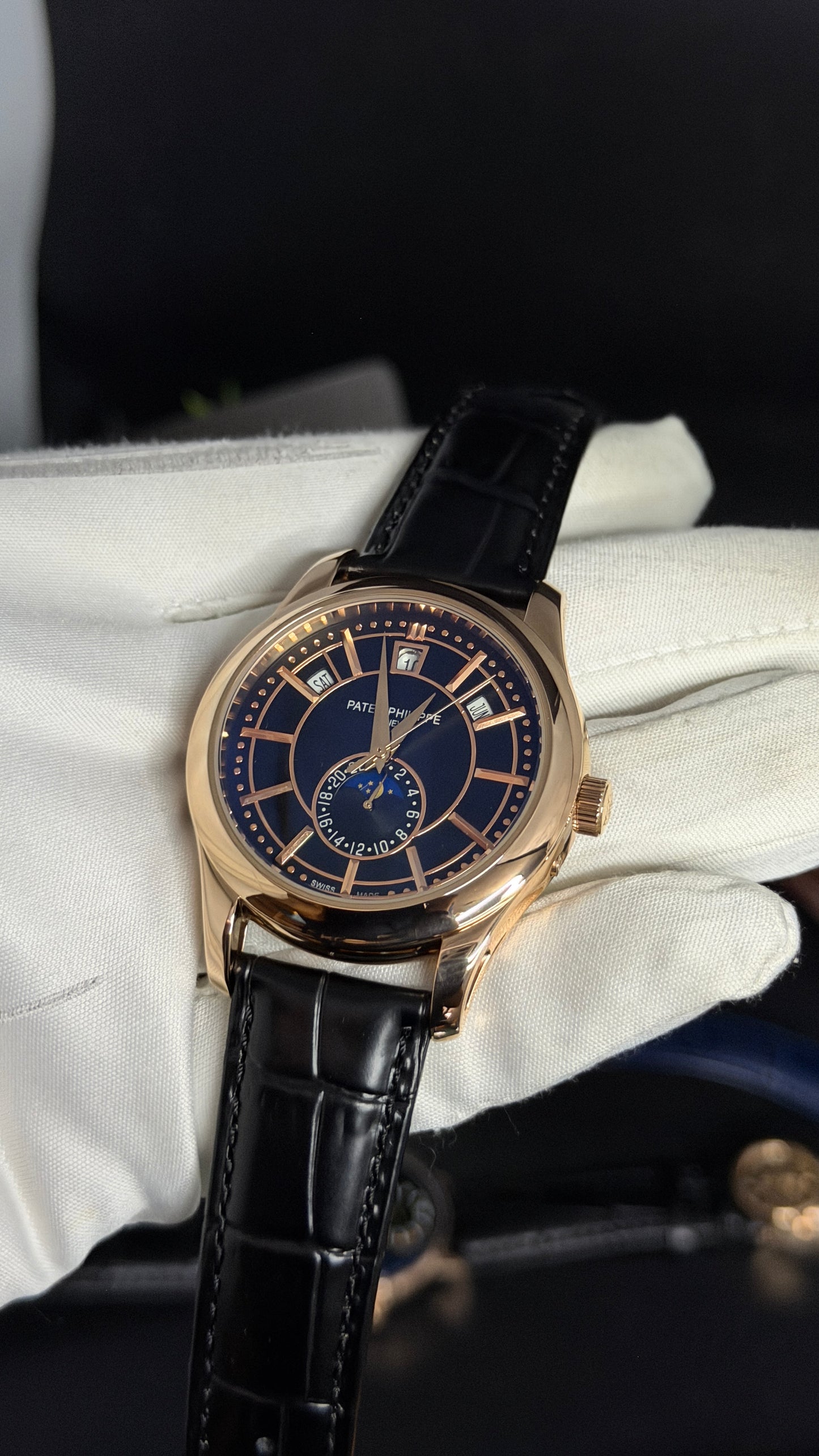 Rose Gold with Blue Dial🔥