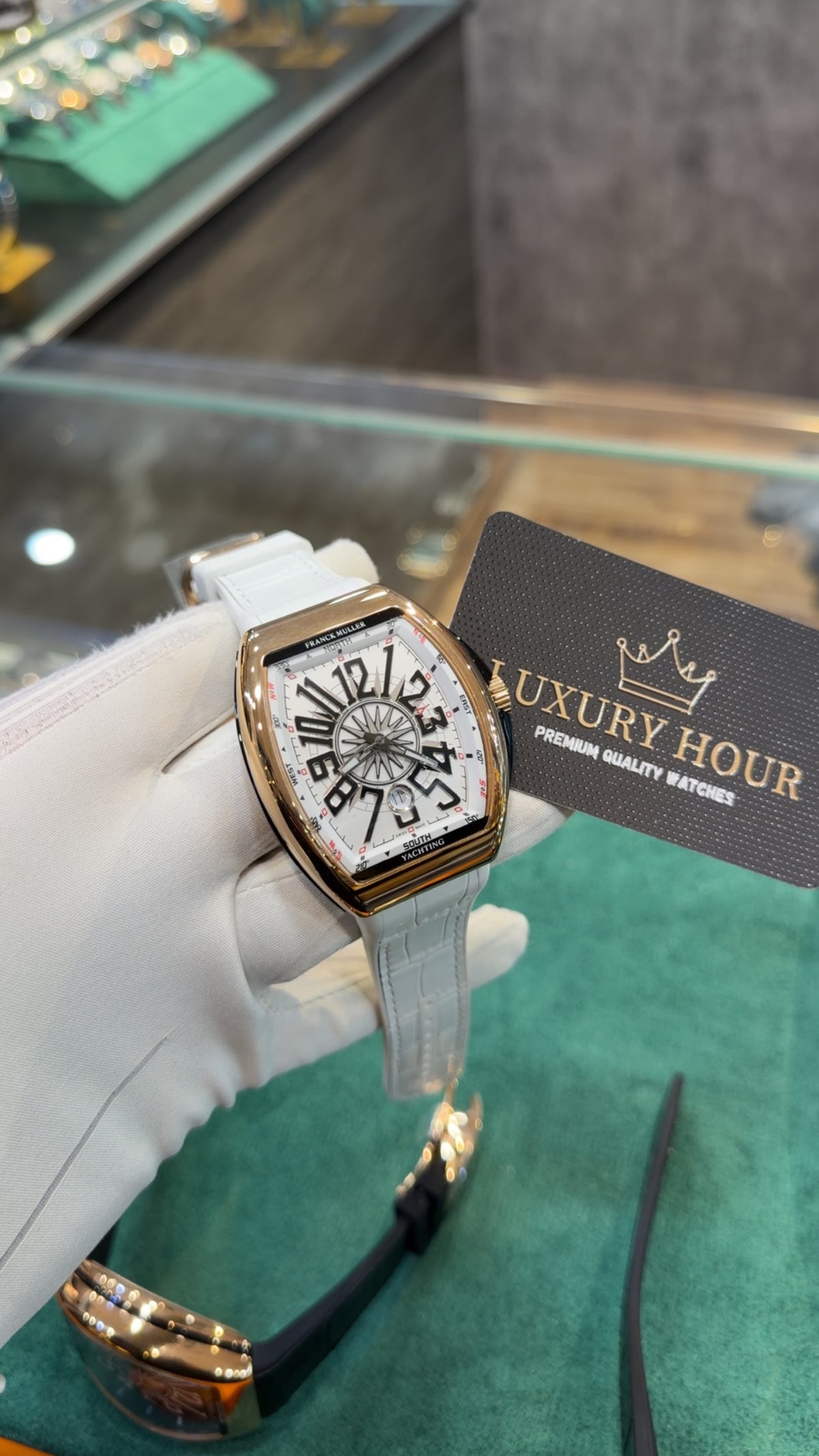 Rose Gold with White Dial.