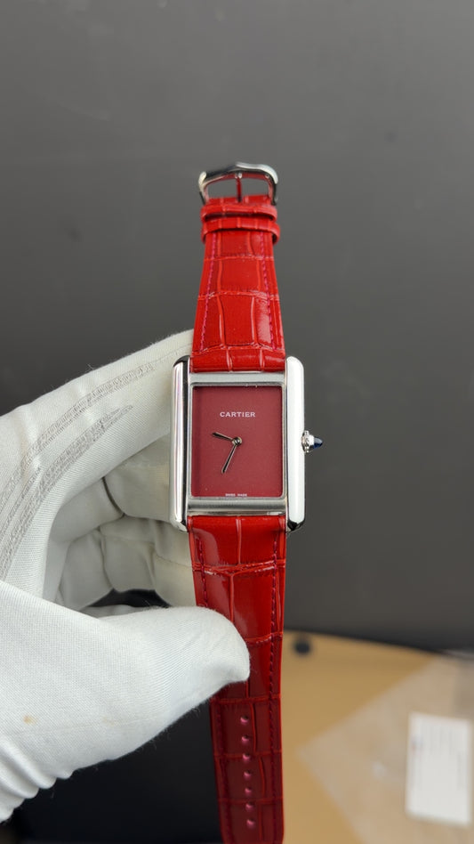 Silver with red strap🔥
