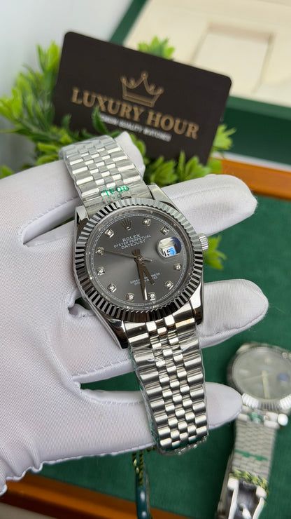 Silver with Grey Dial.