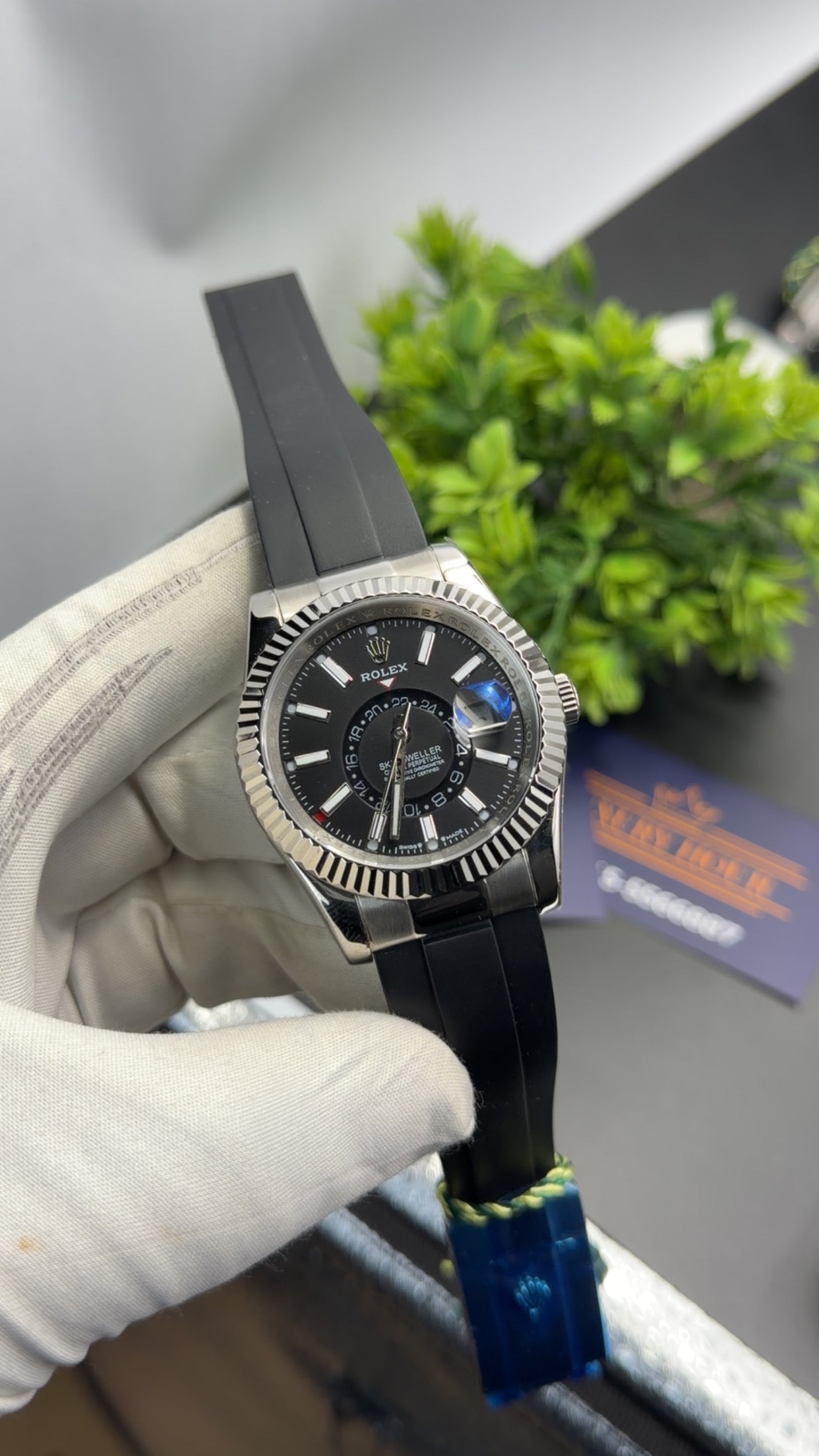 Silver with Black dial🔥