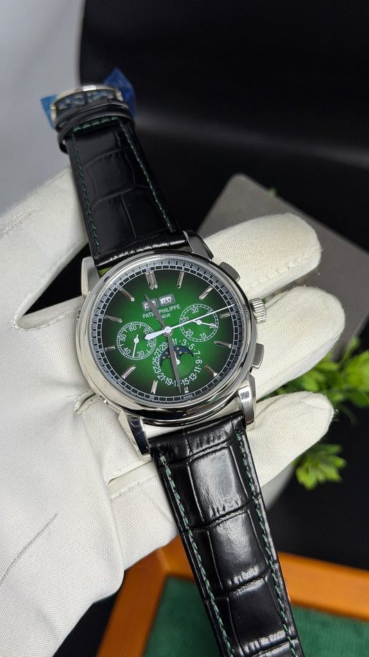 Silver with Green Dial🔥