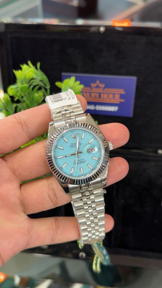 Silver with tiffany dial