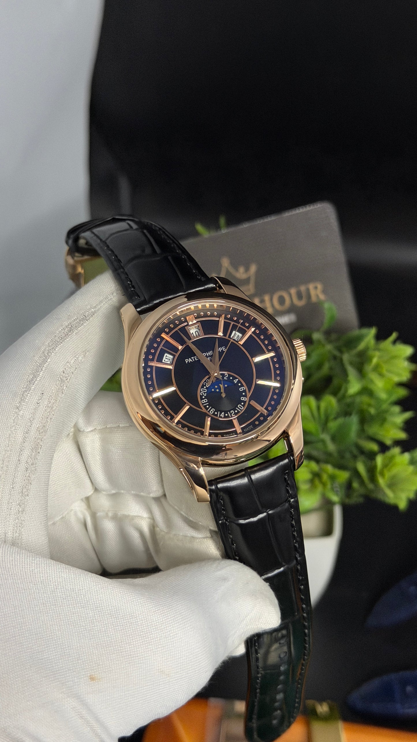 Rose Gold with Blue Dial🔥