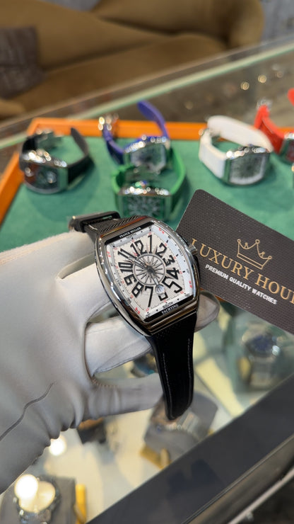 Silver with White Dial.