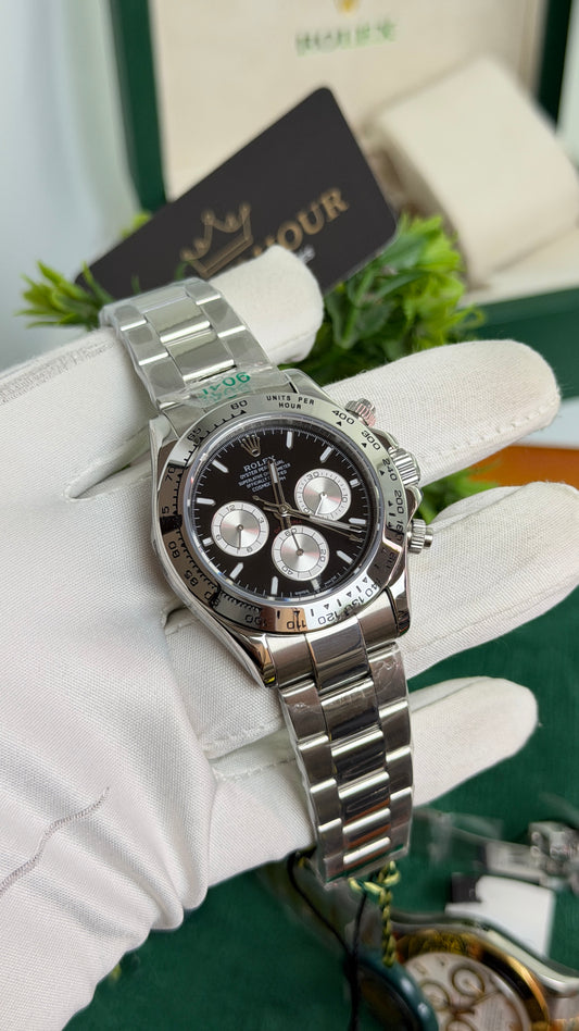 Silver with Black Dial🔥