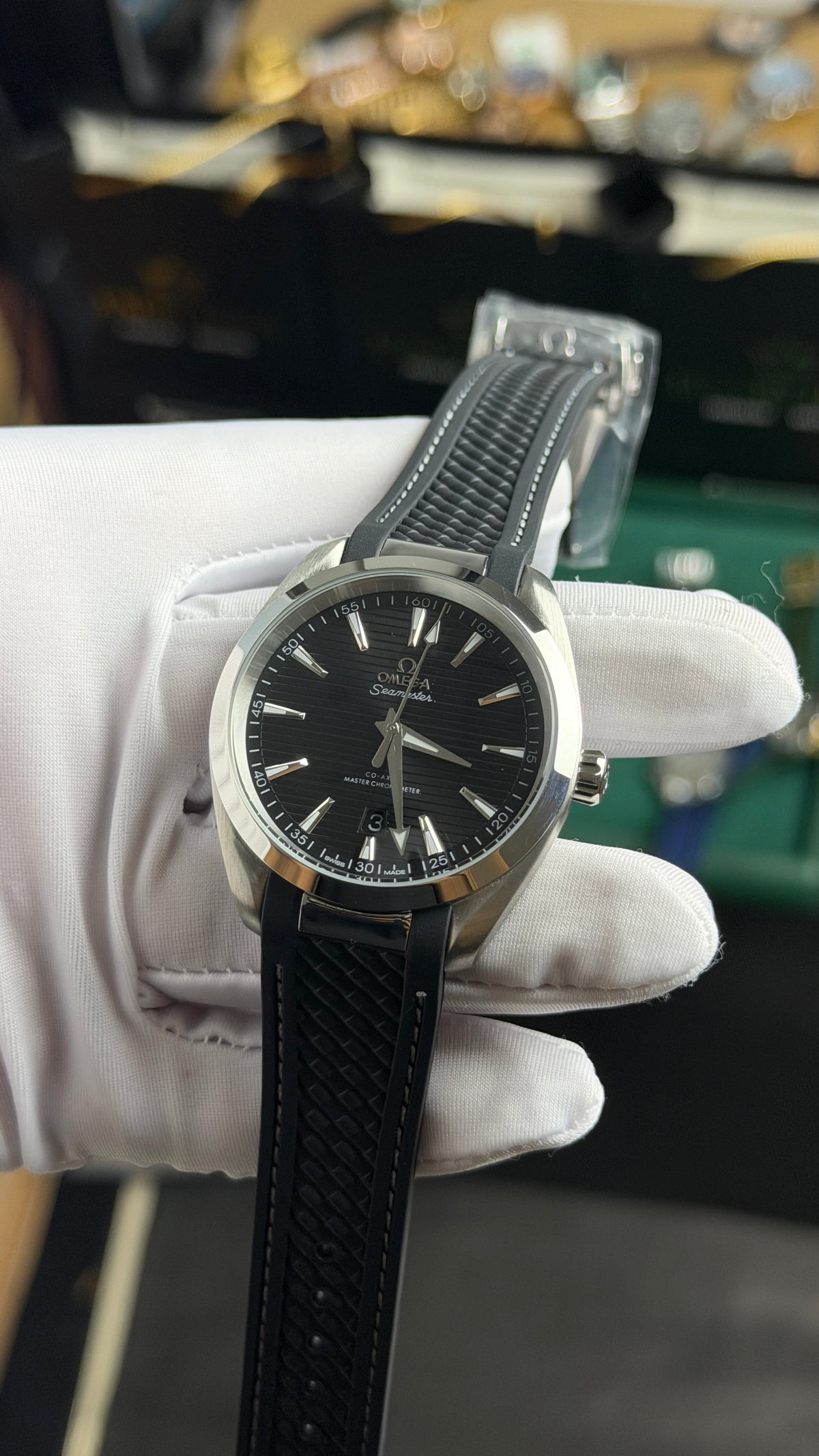 Silver with Black Dial.