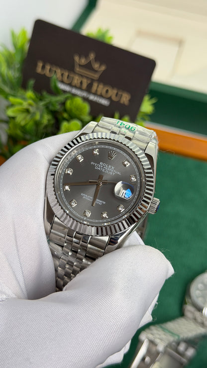 Silver with Grey Dial.