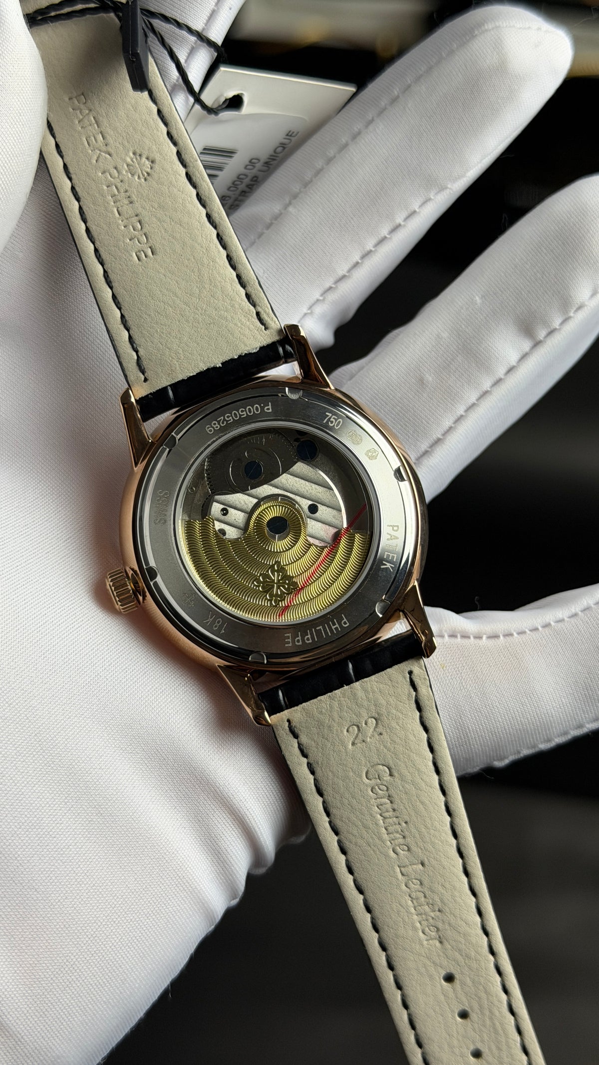 Rose Gold with Black Dial.