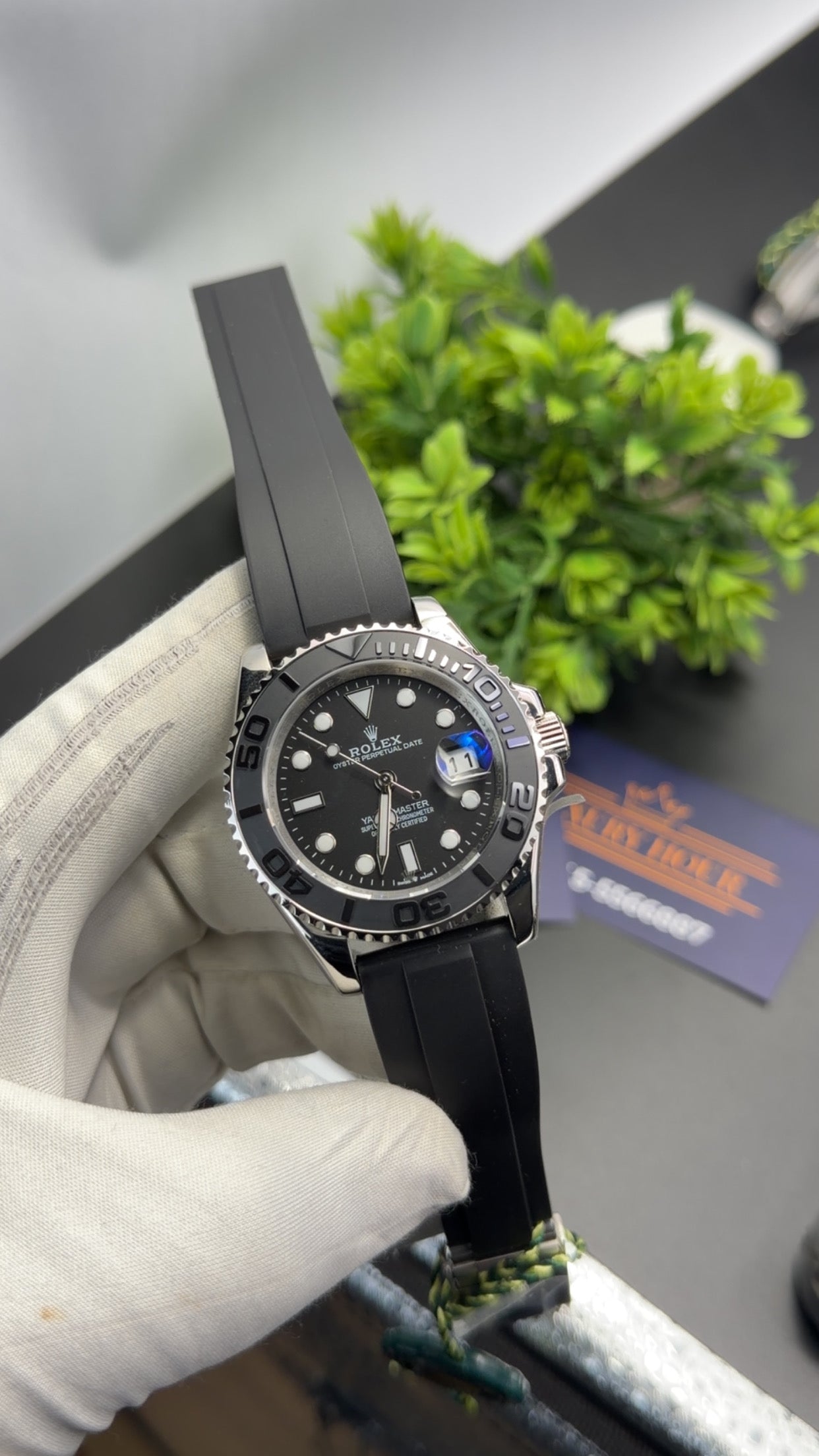 Silver with Black dial🔥