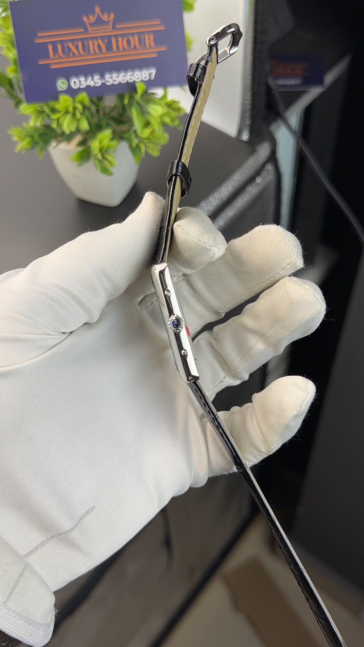 Silver with black strap🔥