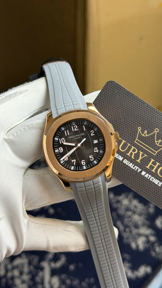 Rose Gold with Grey Dial.