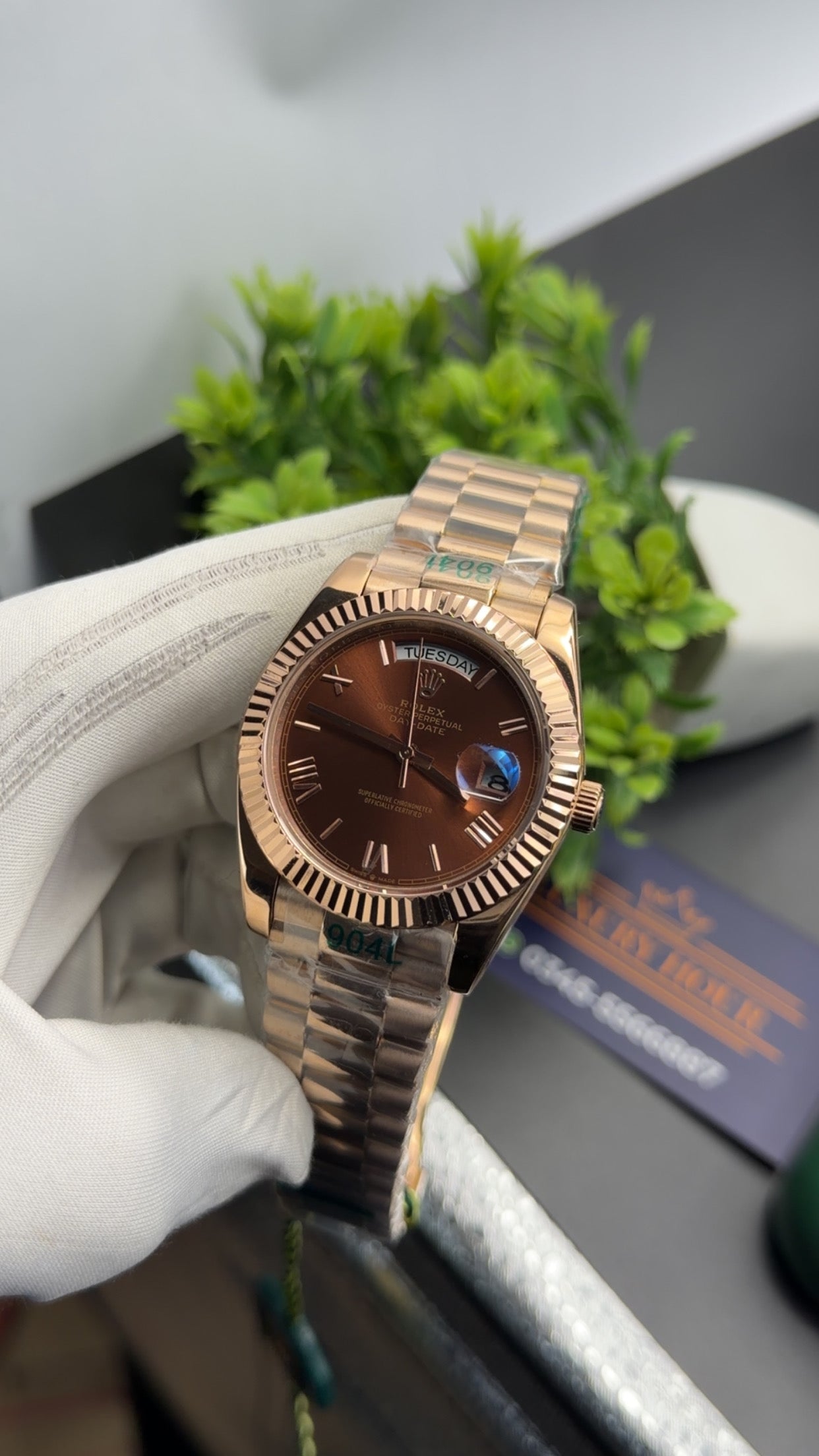 Rose Gold with Chocolate dial🔥