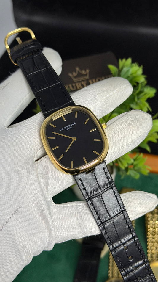Yellow Gold with Black Dial (M NO:201)