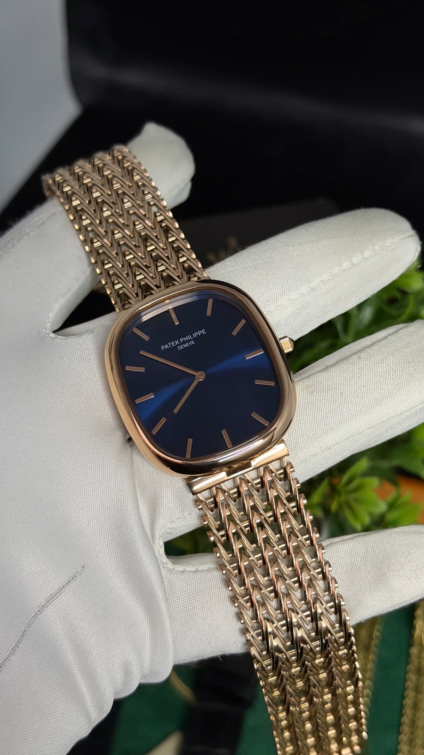Rose Gold with Blue Dial (M NO:201)