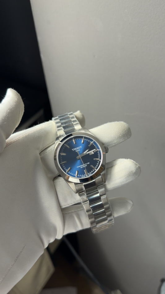 Silver with Blue dial 🔥
