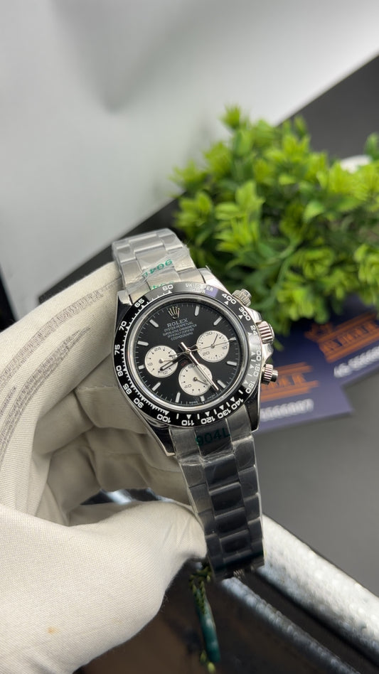 Silver with black dial 🔥