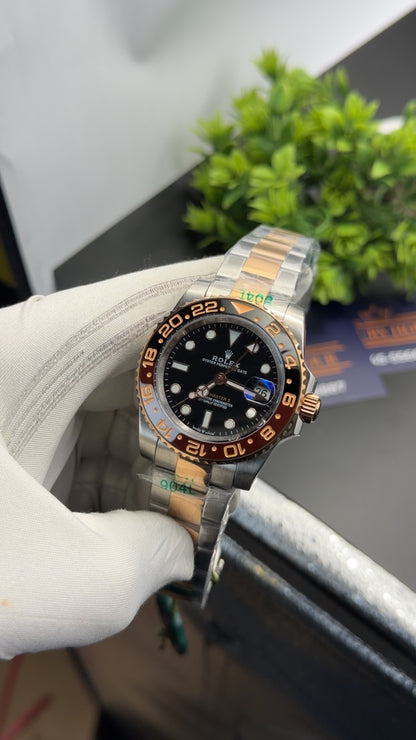 Rose Gold  two tone with Black dial🔥