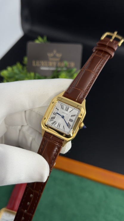 Yellow Gold with Brown Strap (M No:183)