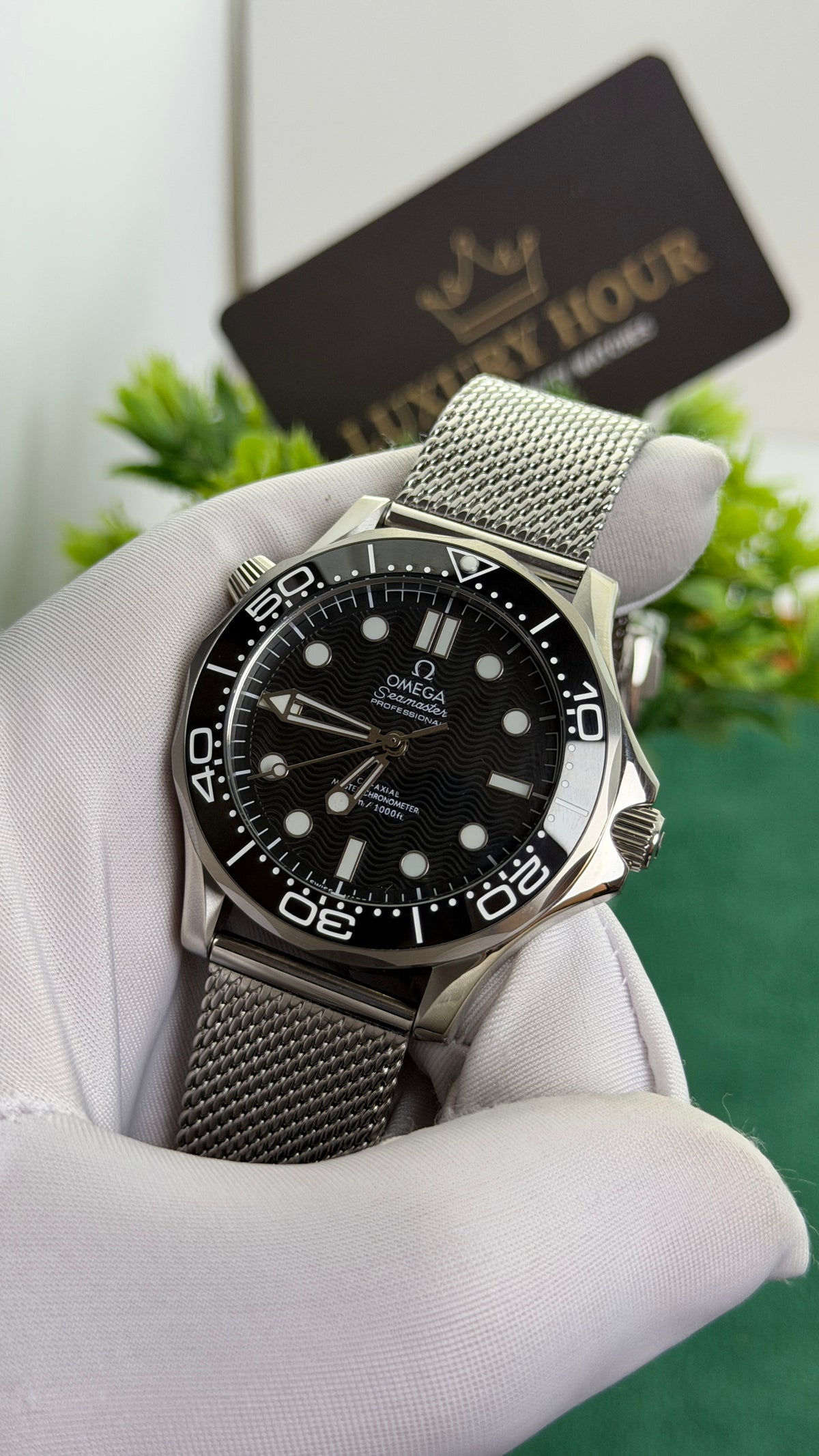 Silver with Black Dial.