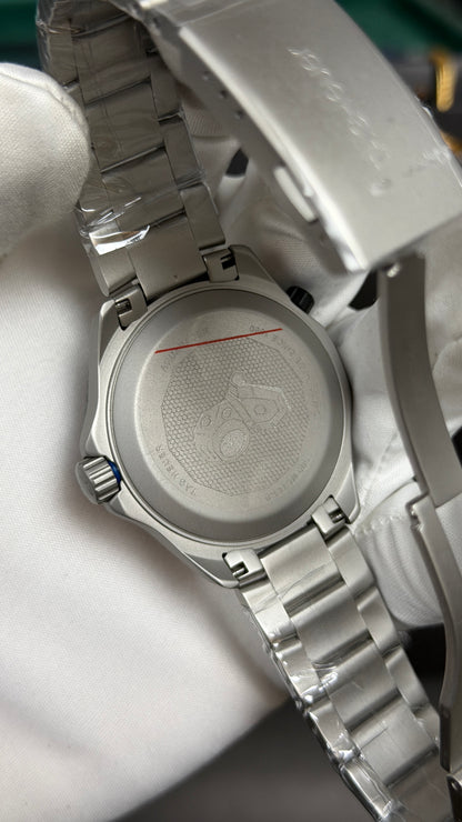 Silver with Black Dial.