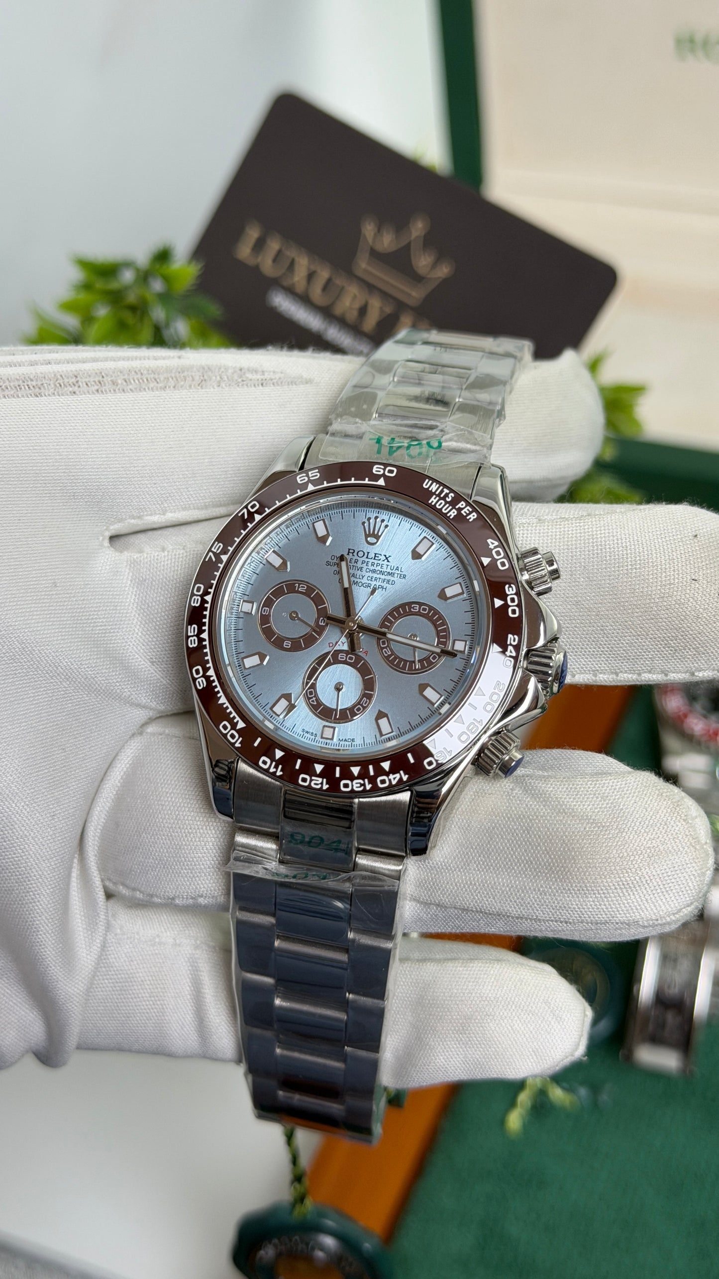 Silver with Sky Blue Dial🔥