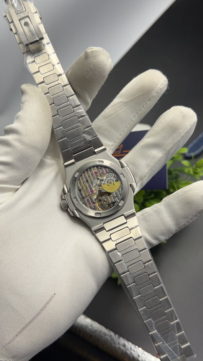 Silver with black dial🔥