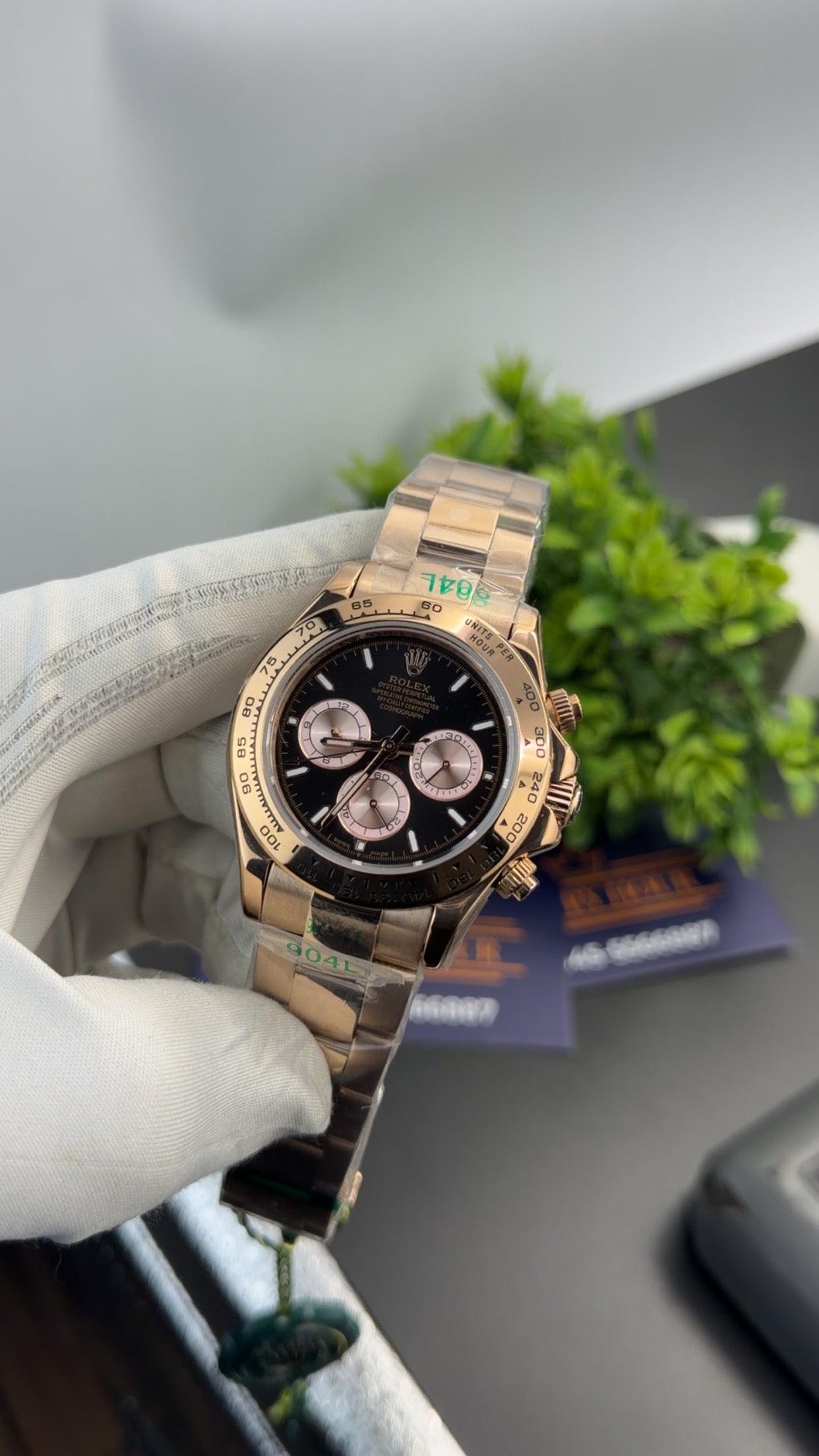 Rose Gold with black dial🔥