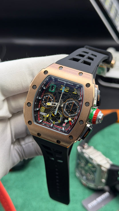 Rose Gold with Black chronograph🔥