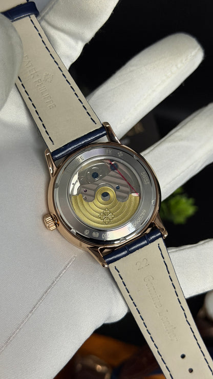 Silver with Blue Dial🔥
