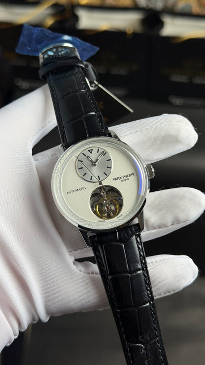 Silver with White Dial.