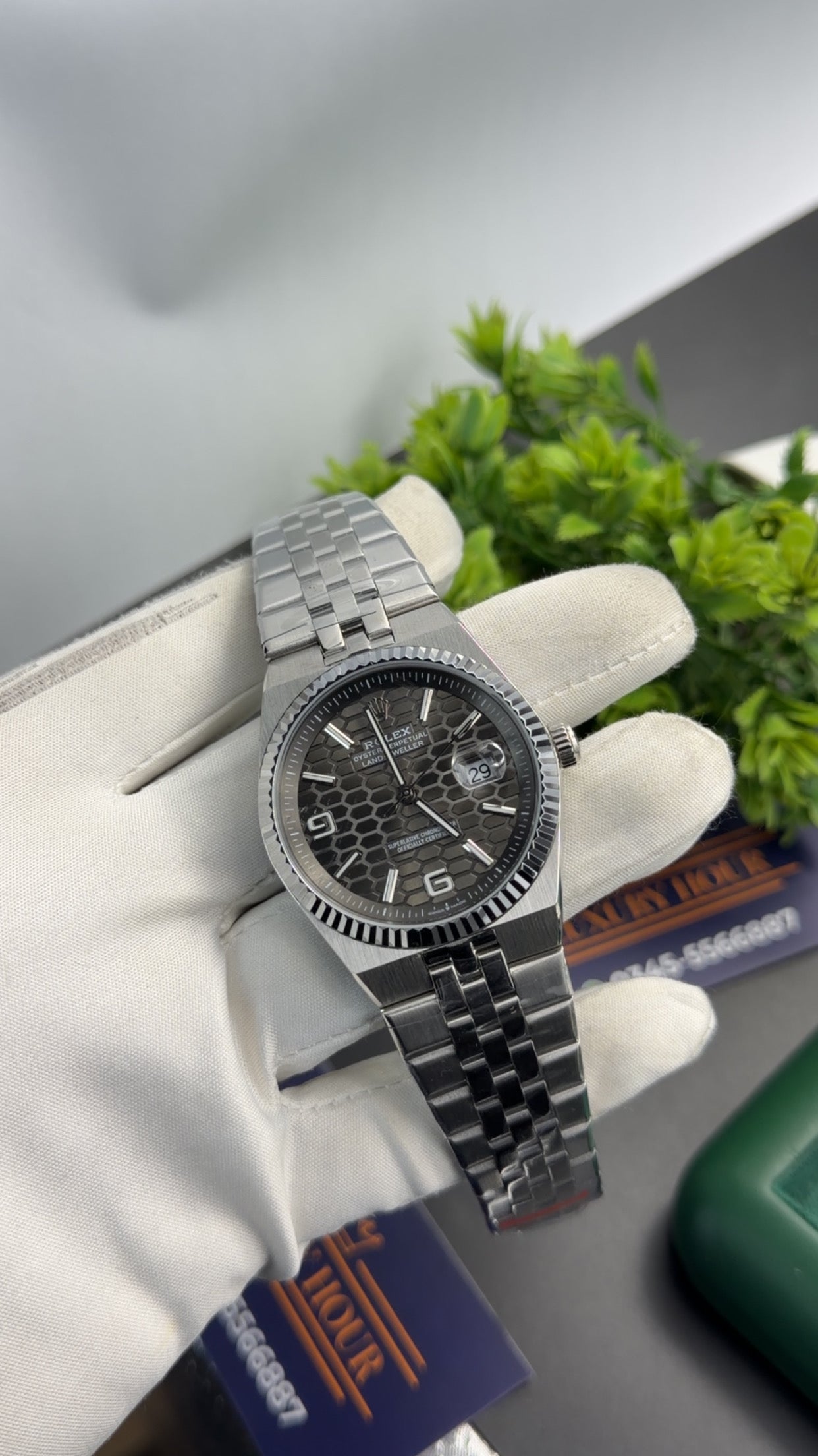 Silver with black dial 🔥