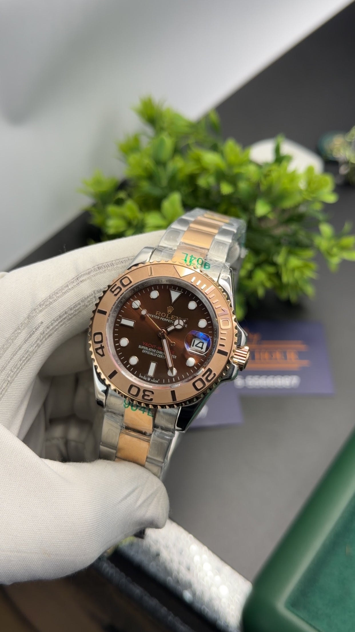 Rose Gold two tone with Chocolate dial🔥