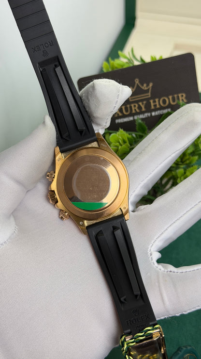 Rose Gold with Chocolate Dial.