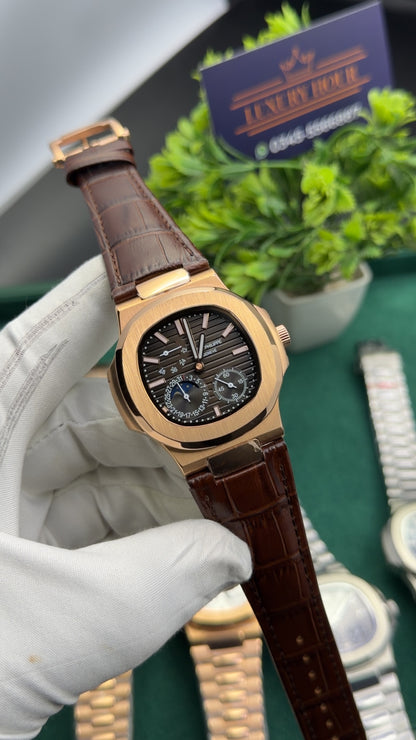 Rose Gold with chocolate dial