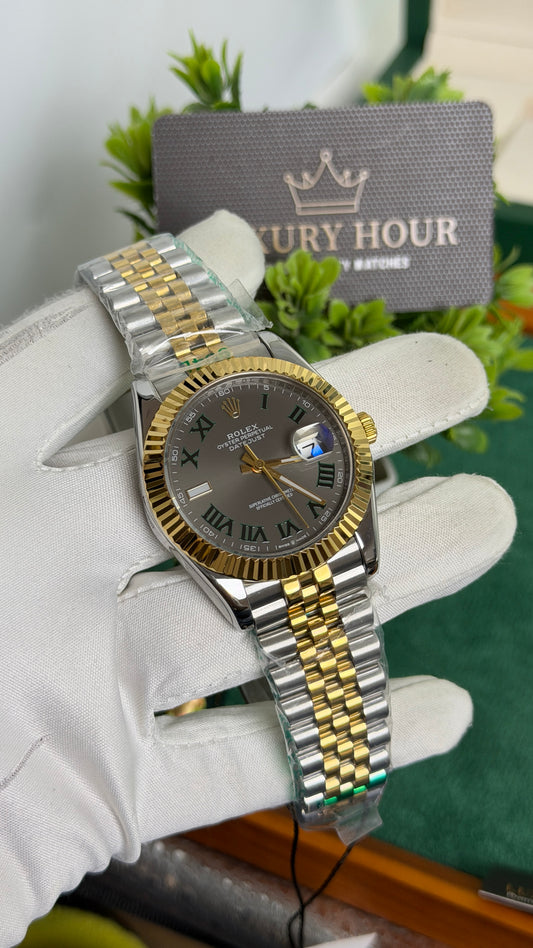 Yellow Gold Two Tone with Grey Dial🔥