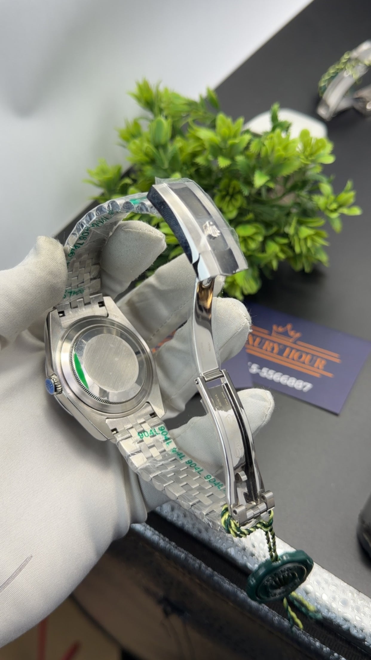 Silver with Black dial🔥