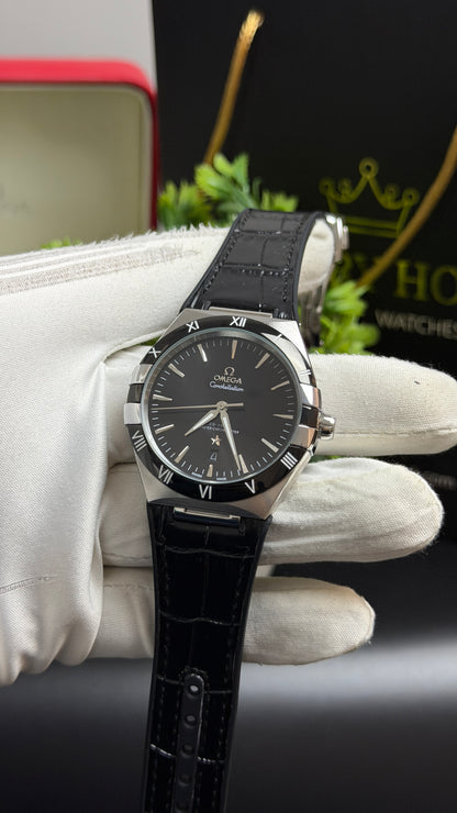Silver with Black Dial.